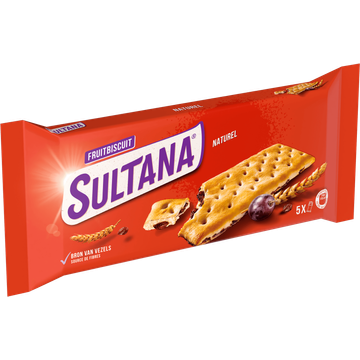Sultana FruitBiscuit Naturel 5 Stuks 218 g