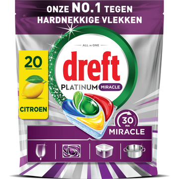 Dreft Platinum Miracle All In One, 20X
