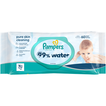 Pampers 99% Water 60 Babydoekjes