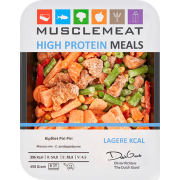 Muscle Meat High Protein Meals Kipfilet Piri Piri Mexico Mix - Z. Aardappelpuree 450 g