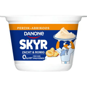 Danone Skyr Perzik-Abrikoos Protein 0% Vet 145 g