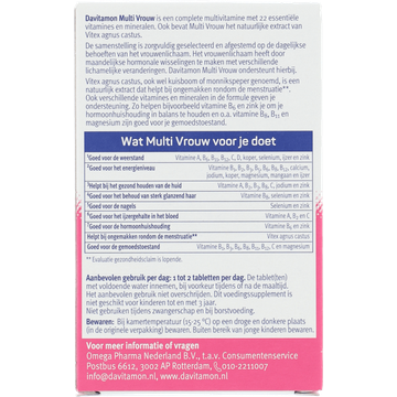 Davitamon Multivitamines voor Vrouwen 60 Tabletten