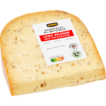 Jumbo Goudse Kaas 48+ Jong Belegen met Komijn Stuk ca. 350 g