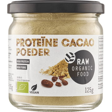 Raw Organic Food Proteïne Cacao Poeder 125 g
