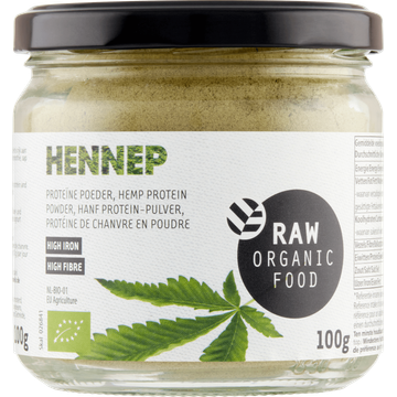 Raw Organic Food Hennep Proteïne Poeder 100 g