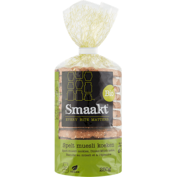 Smaakt Bio Spelt Muesli Koeken 250 g