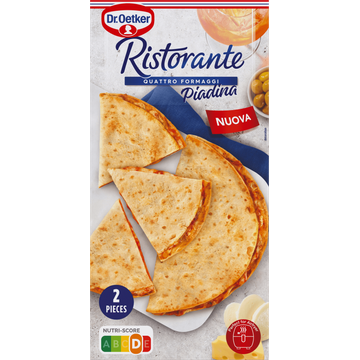 Dr. Oetker Ristorante Piadina Quattro Formaggi Flatbread 2 stuks