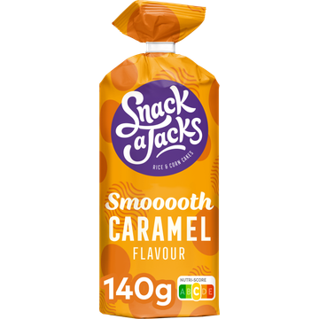 Snack A Jacks Smooth Caramel Rijstwafels 140 gr
