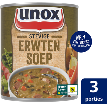 Unox Soep In Blik Stevige Erwtensoep 800 ml