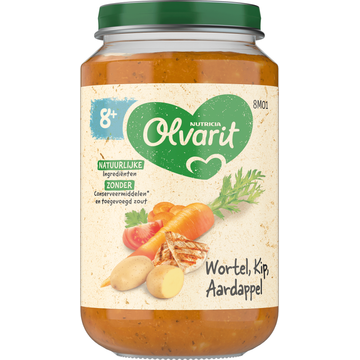 Olvarit 8+ Maanden Wortel Kip Aardappel 200g
