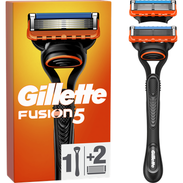 Gillette Fusion5 Scheermes voor Mannen, 1 Handvat, 2 Navulmesjes