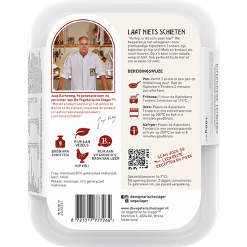 De Vegetarische Slager Kipleckere Tenders 180 g