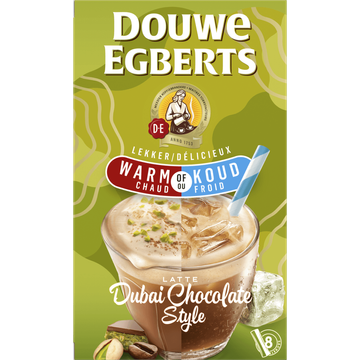 Douwe Egberts Latte Dubai Chocolate Style 8 stuks