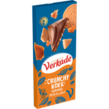 Verkade Crunchy Koek Karamel Melkchocoladereep
