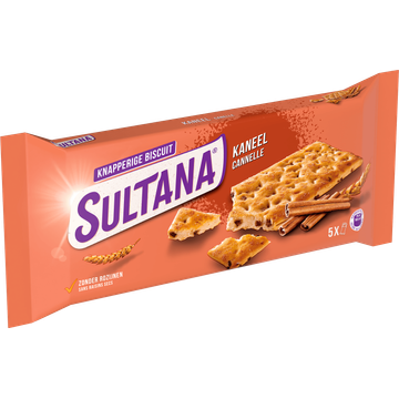 Sultana Knapperige Biscuit Kaneel 5x3 stuks
