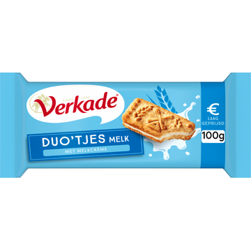 Verkade Duo'tjes Melk koekjes