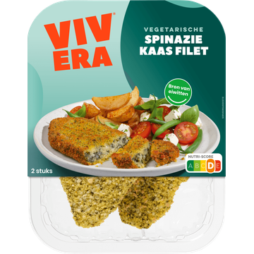 Vivera Vegetarische Spinazie Kaas Filet 2 Stuks 200 g