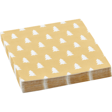 Jumbo Servetten Goud Boompjes 20 Stuks