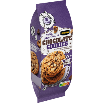 Jumbo Chocolate Cookies Melk, Puur & Wit 200 g