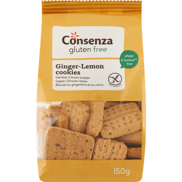 Consenza Gluten Free Ginger-Lemon Cookies 150 g