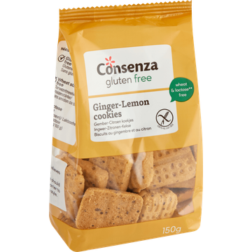 Consenza Gluten Free Ginger-Lemon Cookies 150 g