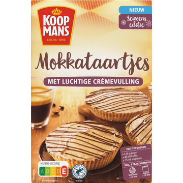 Koopmans Mokkataartjes met Luchtige Cremevulling Bakmix 380 g