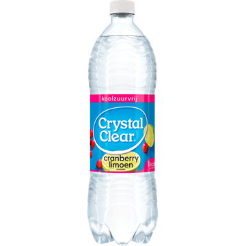 Crystal Clear Koolzuurvrij Cranberry Limoen 1L