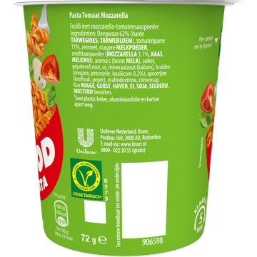 Knorr Good Pasta Tomaat Mozzarella 72 g