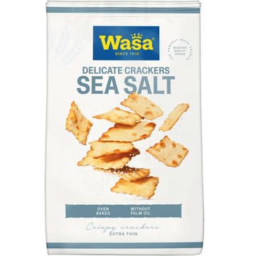 Wasa Delicate Crackers Sea Salt 180g