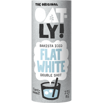 Oatly! The Original Barista Iced Flat White Double Shot 235 ml