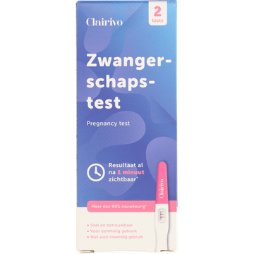 Clairivo Zwangerschapstest, 2 stuks