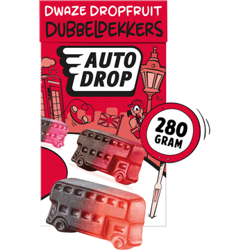 Autodrop Dwaze Dropfruit Dubbeldekkers 280 g