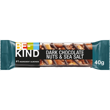 BE-KIND Notenreep glutenvrij pure chocolade zeezout single