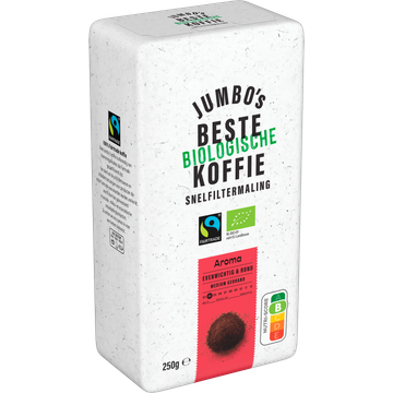 Jumbo's Beste Biologische Koffie Snelfiltermaling 250 g