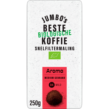 Jumbo's Beste Biologische Koffie Snelfiltermaling 250 g