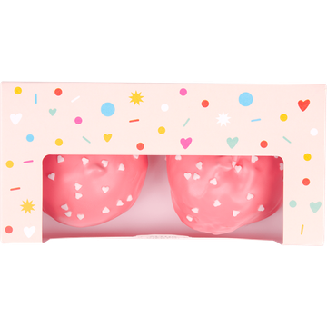 Jumbo - Roze Soezen met Hartjesdecoratie - 2 Stuks
