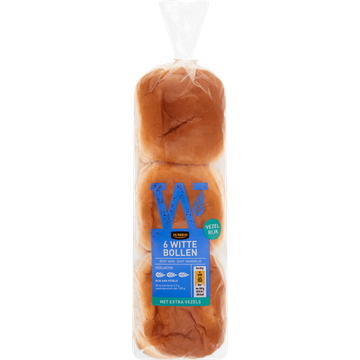 Jumbo - Witte Bollen - Extra Vezels - 6 Stuks