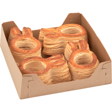 Jumbo Bladerdeeg Paashaas Pasteibakjes 4 Stuks