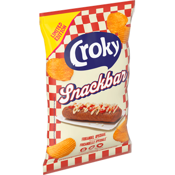 Croky Chips Snackbar Frikandel Speciaal 130g