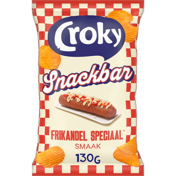 Croky Chips Snackbar Frikandel Speciaal 130g