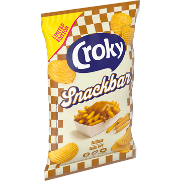 Croky Chips Snackbar Satésaus 130g