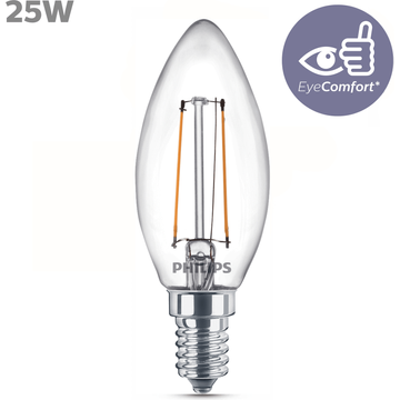Philips Led Filament Kaars 25W E14 box