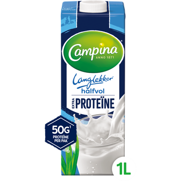 Campina Langlekker Halfvol Extra Proteïne 1 L