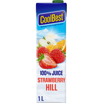CoolBest 100% juice Strawberry Hill 1 L
