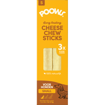 PoOws Kaassticks Small 3 Stuks