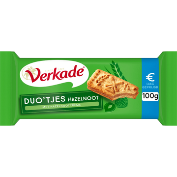 Verkade Duo'tjes Hazelnoot 100 g