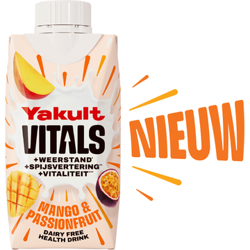 Yakult Vitals Mango & Passionfruit Dairy Free Health Drink 200ML