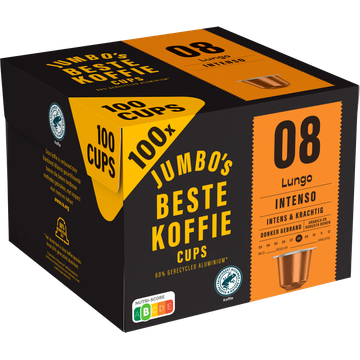 Jumbo's Beste Koffiecups 08 Lungo Intenso 100 Stuks