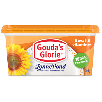 Gouda's Glorie Zonne Pond Halvarine met Zonnebloemolie 500 g