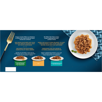Gourmet Perle Mini Filets in Saus met Eend, Lam, Tonijn, Kalkoen 40 x 85g